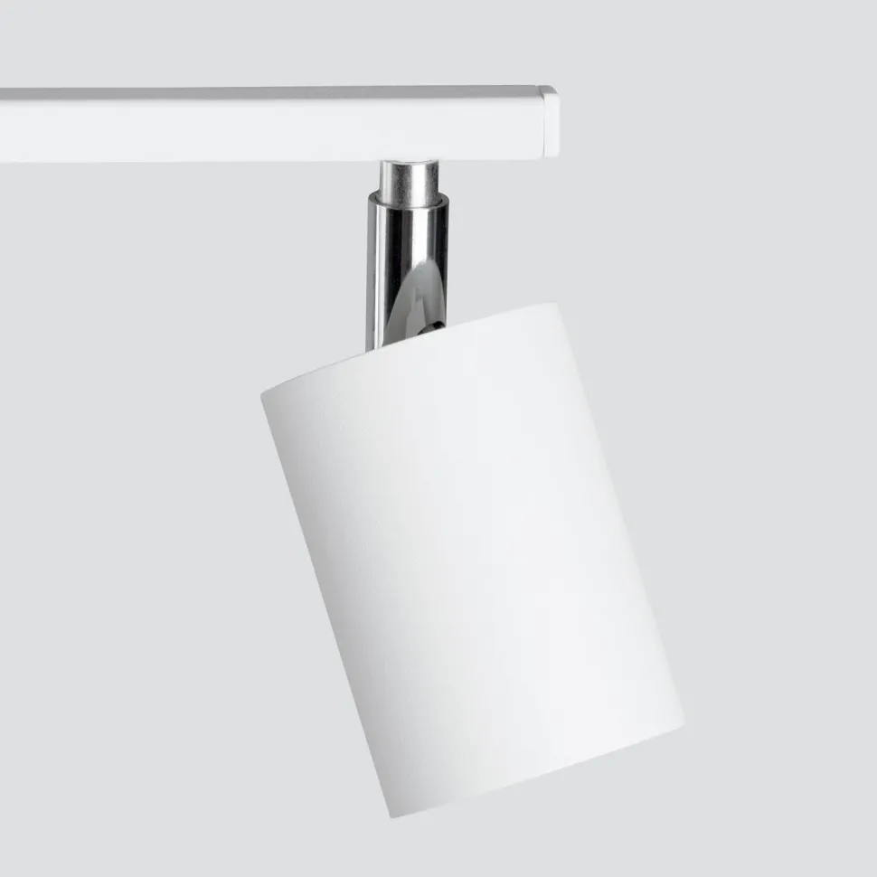 Spot Strahler Weiß Metall länglich 2-flammig 26 cm GU10