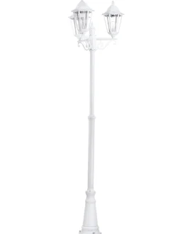 Standleuchte Außen Navedo Weiß 3-Flmg