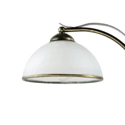 Standleuchte KORFU in Messing Antik 2-flmg