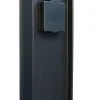 Steckdosensäule zwei Steckdosen Aluminium IP44 40 cm