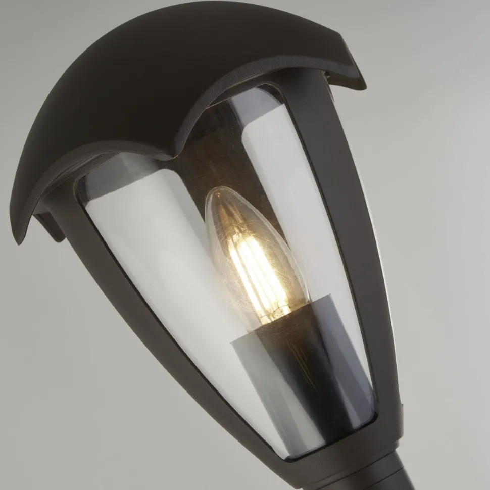 Stehlampe außen IP44 Anthrazit E27 97 cm Aluminium