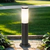 Stehlampe Außen Schwarz Weiß H:45cm IP44 blendarm