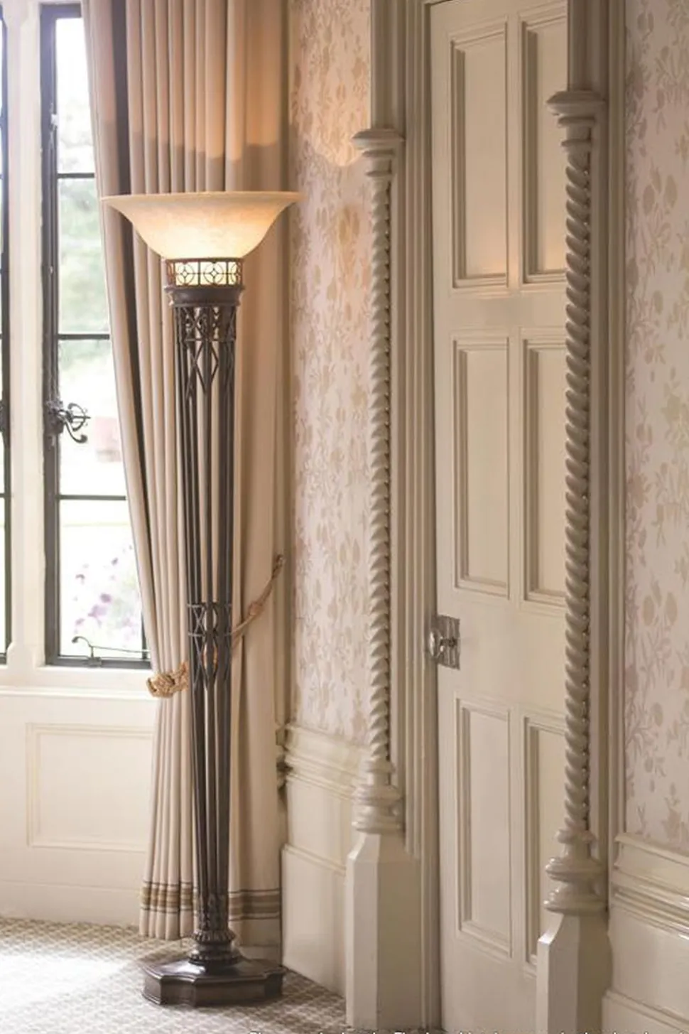 Stehlampe CARMEN 189cm Wohnzimmer Fackel Leuchte