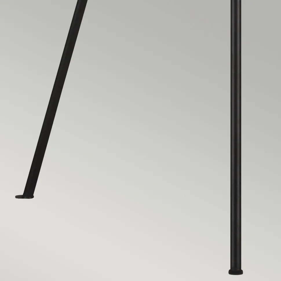 Stehlampe Dreibein in Rost Weiß 140cm klein Metall Stoff