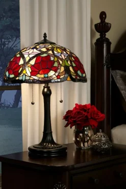 Stehlampe FARFALLA 8 Buntglas 158cm Tiffany Lampe