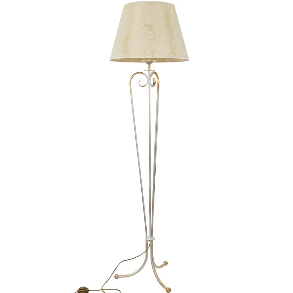 Stehlampe GANARA 158cm Barock Muster Shabby Gold