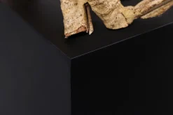 Stehlampe Holz Schwarz Natur 151 cm LED GU10 inklusive