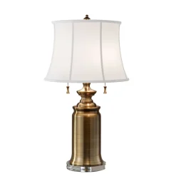 Stehlampe JOHA in Messing 69cm Vintage Bodenlampe