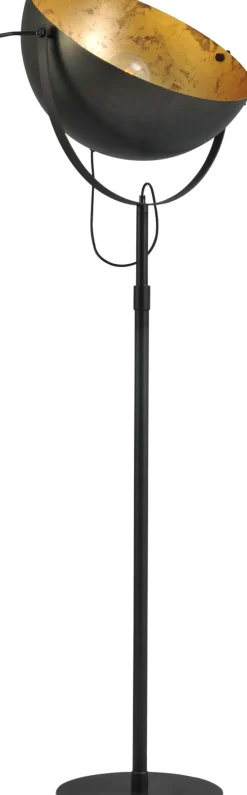 Stehlampe LARINO in Rustikal Gold