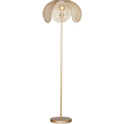 Stehlampe Metall 160 cm in Gold matt E27 Modern Design