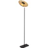 Stehlampe Metall 171 cm in Schwarz Gold E27 ANJA