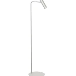 Stehlampe Metall GU10 verstellbar 159 cm in Grau Chrom