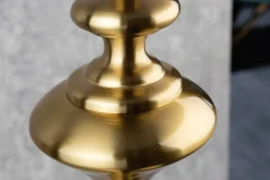 Stehlampe Metall Nylon Gold Schwarz E27 160 cm elegant