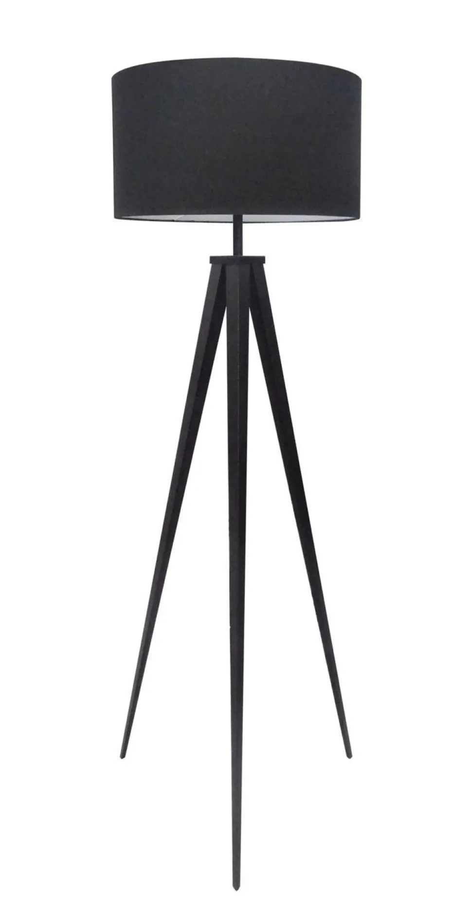 Stehlampe Schwarz Retro 142cm Wohnzimmer KODORA