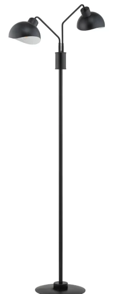 Stehlampe Schwarz Weiß Lesen H:164 cm E27 dekorativ