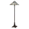 Stehlampe Tiffany Stil 157,8 cm hoch Zugschalter 2x E27