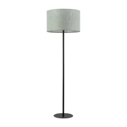 Stehlampe Wohnzimmer 159 cm Stoffschirm Grün Schwarz E27
