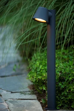 Stehleuchte Außen Metall Anthrazit GU10 IP44 70 cm