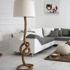 Stehleuchte 160cm Modern kunstvoll maritim Design