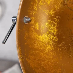 Stehleuchte 160cm Retro Dreibein Schwarz Gold