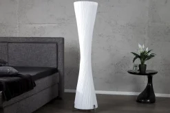 Stehleuchte 180cm Retro Esszimmer Lampe Weiß