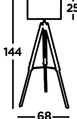 Stehleuchte Dreibein 100-144,5 cm verstellbar Stativ E27
