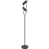 Stehleuchte 2-flammig Schwarz GU10 150 cm Metall verstellbar