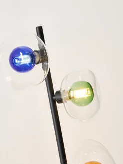 Stehleuchte Glas Grün Blau Bernstein G9 160 cm Modern