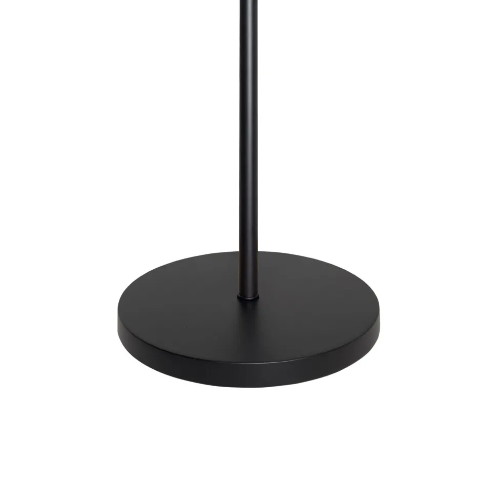 Stehleuchte klein 148,5 cm Messing Eisen in Schwarz Gold