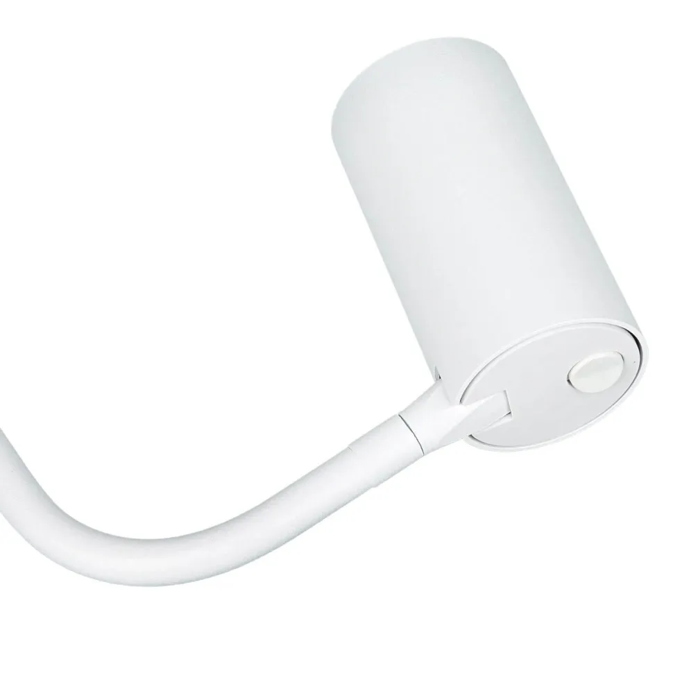 Stehleuchte klein 120 cm verstellbarer Schirm Weiß GU10