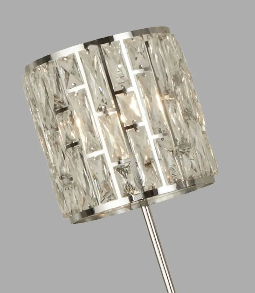 Stehleuchte Kristall 155 cm E27 Art Déco Wohnzimmer