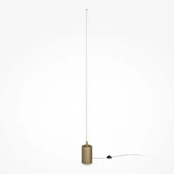 Stehleuchte LED Dimmer Metall 145 cm in Messing 2600 lm