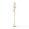 Stehleuchte Metall 161,5 cm in Gold Weiß (Stein) G9