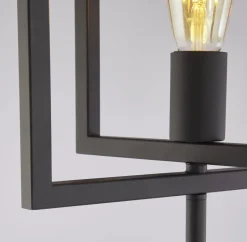 Stehleuchte Schwarz E27 160 cm Metall Retro Design