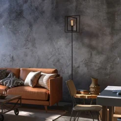 Stehleuchte Schwarz E27 160 cm Metall Retro Design