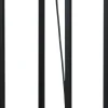 Stehleuchte Schwarz Metall Glas klein 127 cm Wohnzimmer