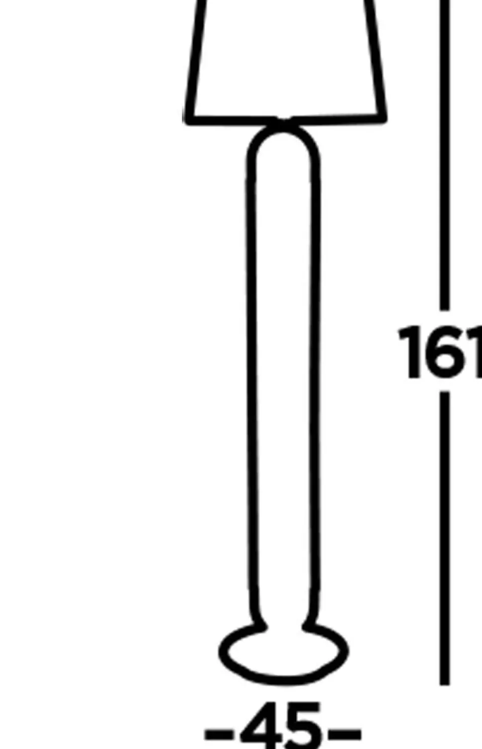 Stehleuchte Stoff Metall 161 cm E27 in Schwarz Messing