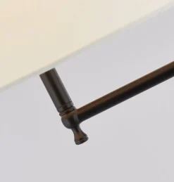 Stehleuchte verstellbar 140-158 cm Stoff Metall Rustikal E27