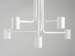 Stehleuchte Weiß Metall Modern Lesen 162 cm 2-flammig