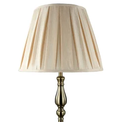 Stehleuchte Wohnzimmer in Messing Antik Braun E27 164 cm