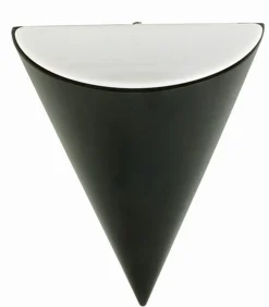 Stilvolle Außenlampe Wand IP44 Schwarz E27 blendarm