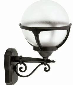 Stilvolle Außenleuchte RAGNELL Schwarz Kugelschirm IP44