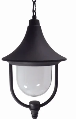 Stilvolle Außenleuchte Schwarz Rustikal Aluminium Ø29cm