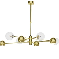 Stilvolle Deckenlampe in Gold 100 cm G9 GU10 elegant