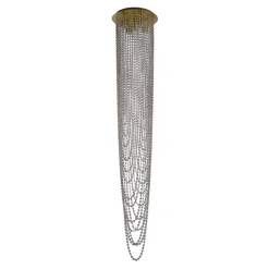 Stilvolle Deckenlampe Metall Glas GU10 Ø65 cm 5-flammig