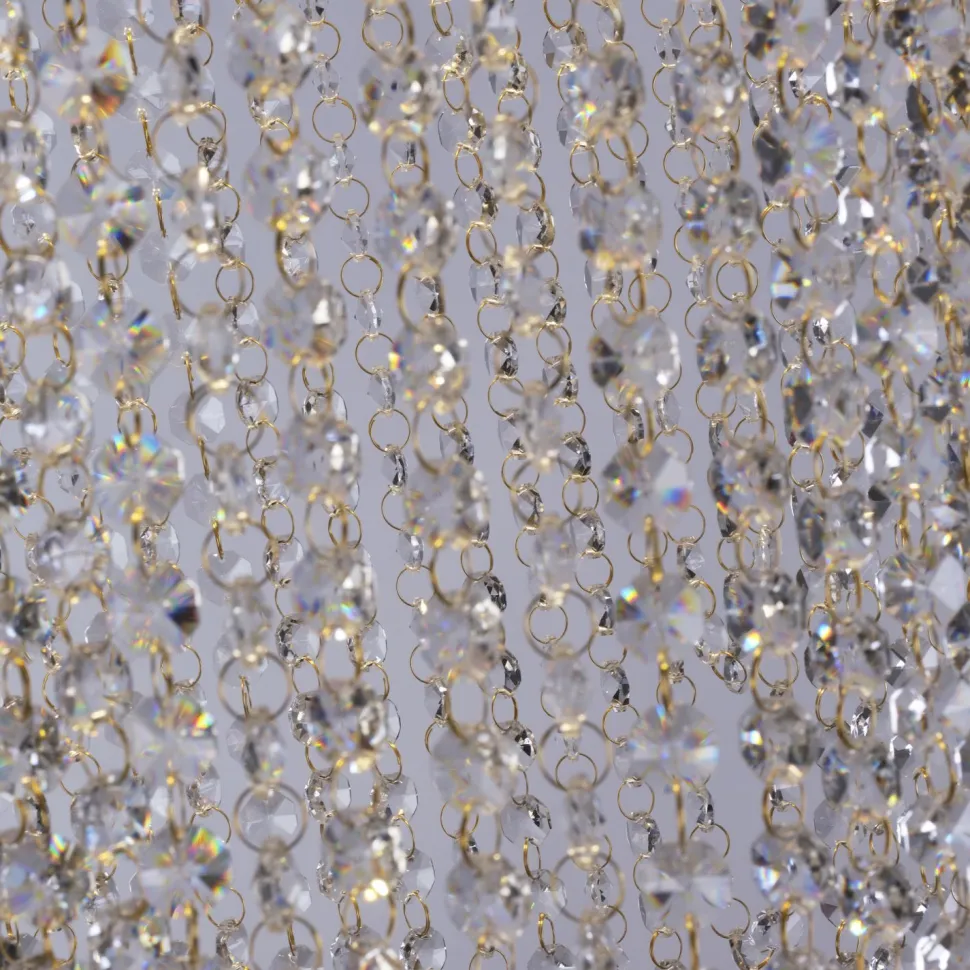 Stilvolle Deckenlampe Metall Glas GU10 Ø65 cm 5-flammig