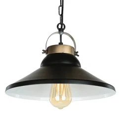 Stilvolle Hängeleuchte IRON in Schwarz