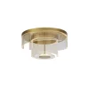 Stilvolle LED Deckenlampe Metall Ø40 cm in Gold 1046 lm