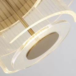 Stilvolle LED Deckenlampe Metall Ø40 cm in Gold 1046 lm