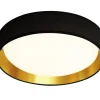 Stilvolle LED Deckenlampe Ø37 cm 3000 K in Schwarz Gold